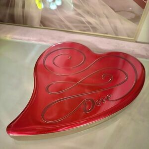 Dove Chocolate Heart Shaped Tin-Trinket Box